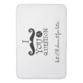 Tapis De Bain Humour de la moustache noire (devant Vertical)