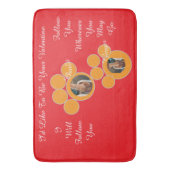 Tapis de bain humour empreinte de patte de chat po (devant Vertical)
