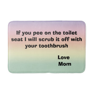 Tapis De Bain Humour toilette