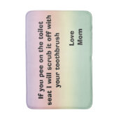 Tapis De Bain Humour toilette (Devant (Vertical))