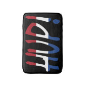 Tapis De Bain Hup superposée sur NLD Flag sur bk bmcnt (Devant (Vertical))