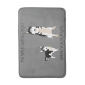 Tapis De Bain Husky essuie tes pattes de bain (Devant (Vertical))
