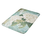 Tapis De Bain Hydrangea blanche (Angle)