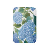 Tapis De Bain Hydrangea Bleue Fleurie Aquarelle Côtière (Devant (Vertical))