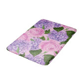 Tapis De Bain Hydrangea et motif de pivoine (Angle)