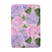 Tapis De Bain Hydrangea et motif de pivoine (Devant (Vertical))