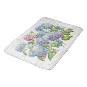 Tapis De Bain Hydrangea fleurit avec du bois (Angle)