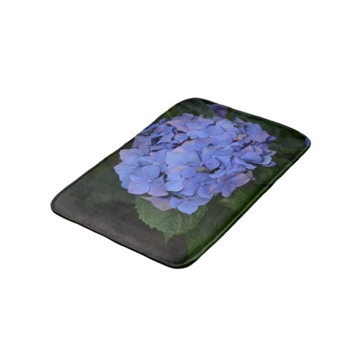 Tapis De Bain Hydrangea macrophylla violette rustique (Angle)