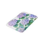 Tapis De Bain Hydrangeas Aquarelle Art Floral (Angle)