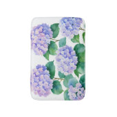Tapis De Bain Hydrangeas Aquarelle Art Floral (Devant (Vertical))
