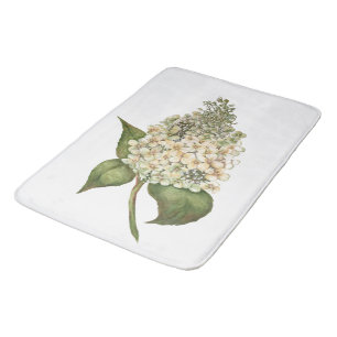 Tapis De Bain Hydrangée blanche