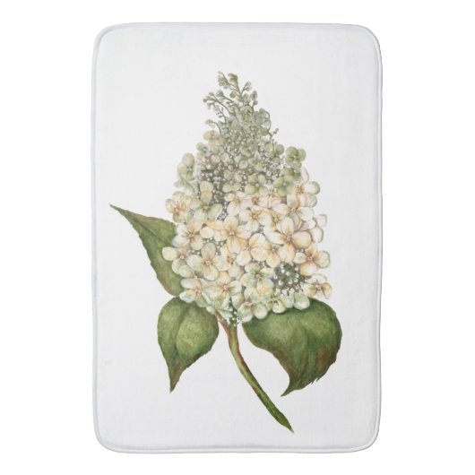 Tapis De Bain Hydrangée blanche (devant Vertical)