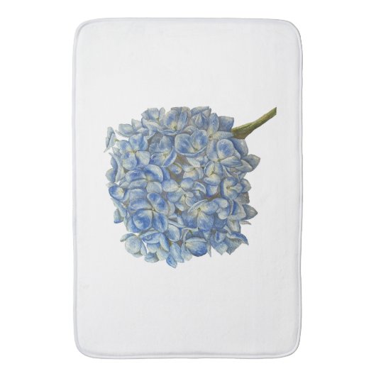 Tapis De Bain Hydrangée bleue (devant Vertical)