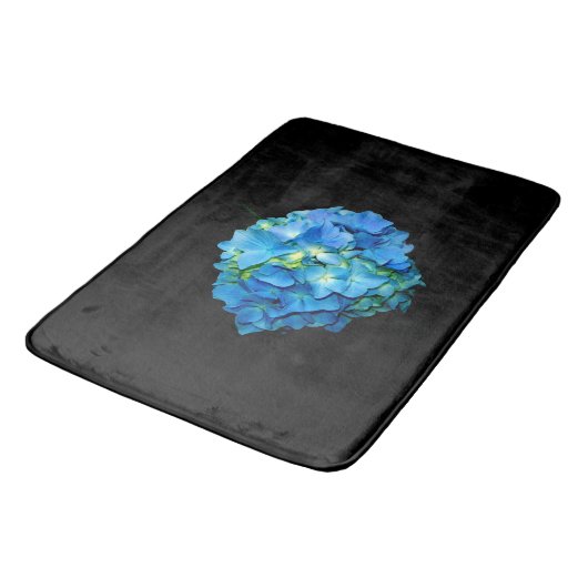 Tapis De Bain Hydrangée bleue (Angle)