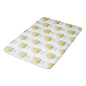 Tapis De Bain Hydrangée jaune (Angle)