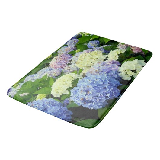 Tapis De Bain Hydrangée Mélange Grand Mat De Bain (Angle)