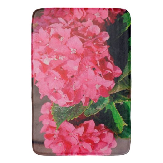 Tapis De Bain Hydrangée rose (devant Vertical)