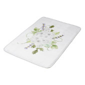 Tapis De Bain Hydrangées et Lilacs aquarelles (Angle)