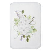 Tapis De Bain Hydrangées et Lilacs aquarelles (devant Vertical)