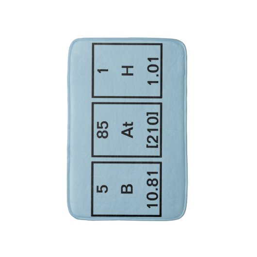 Tapis De Bain Hydrogène d'astate de bore (BAtH) (Devant (Vertical))