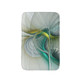 Tapis De Bain Hypnotique Abstrait Golden Turquoise Turquoise Fra (Devant (Vertical))