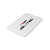 Tapis De Bain I coeur mon great dane (Angle)