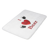 Tapis De Bain I Heart Beer Design (Angle)