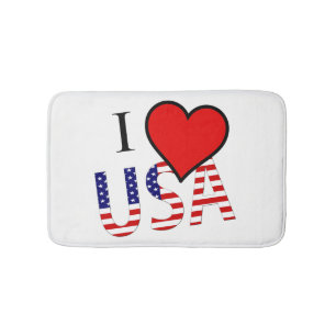 Tapis De Bain I Heart USA superposition bmcn