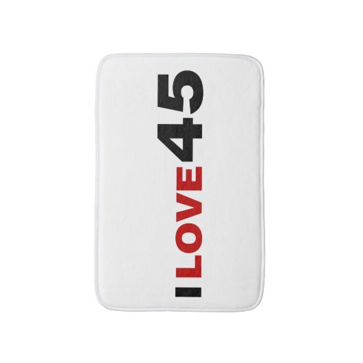 Tapis De Bain I Love 45 (Devant (Vertical))