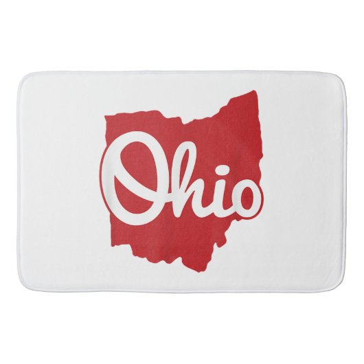 Tapis De Bain I love My Ohio Home Script Ohio (Devant)