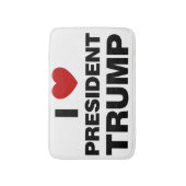 Tapis De Bain I Love Président Trump Heart (Devant (Vertical))