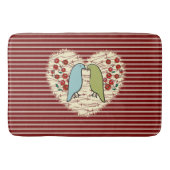 Tapis De Bain I Love Winter Birds and Berries (Devant)