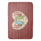Tapis De Bain I Love Winter Birds and Berries (devant Vertical)