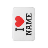 Tapis De Bain I Nom du coeur Mat de bain (Devant (Vertical))