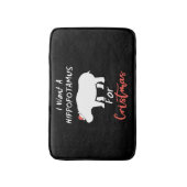 Tapis De Bain I Want Hippopotamus For Christmas (Devant (Vertical))