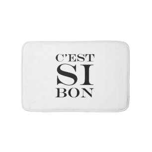 Tapis De Bain Il est si bon - Français de fève de C'est SI
