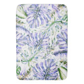 Tapis De Bain Île Palme tropicale violet Feuille Summer Island (devant Vertical)
