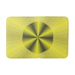 Tapis De Bain Illusion optique Mat de bain jaune