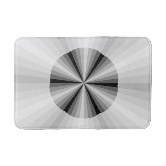 Tapis De Bain Illusion optique Mat de bain noir (Devant)