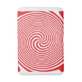 Tapis De Bain Illusion optique rouge (Devant (Vertical))