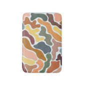 Tapis De Bain Illustration abstraite moderne aux tons terreux. (Devant (Vertical))