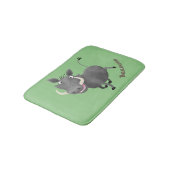 Tapis De Bain Illustration amusante d'un cochon de phacochère af (Angle)