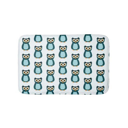 Tapis De Bain Illustration Blue Owl (Devant)