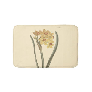 Tapis De Bain Illustration botanique de narcisse polyanthus