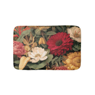 Tapis De Bain Illustration botanique vintage
