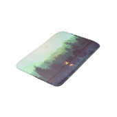 Tapis De Bain Illustration Camping Adventure Forest Mountain (Angle)