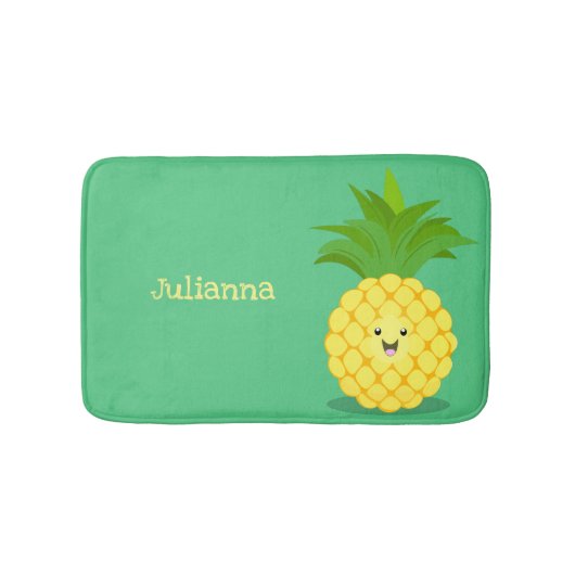 Tapis De Bain Illustration d'ananas mignon (Devant)