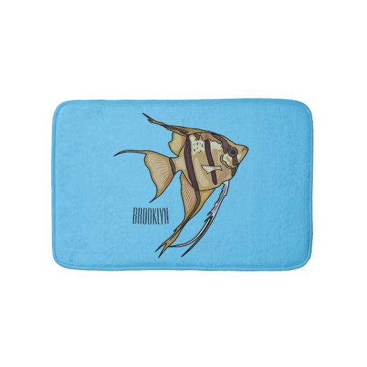 Tapis De Bain Illustration d'angelfish (Devant)