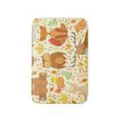 Tapis De Bain Illustration d'animaux de forêt ornementaux. (Devant (Vertical))