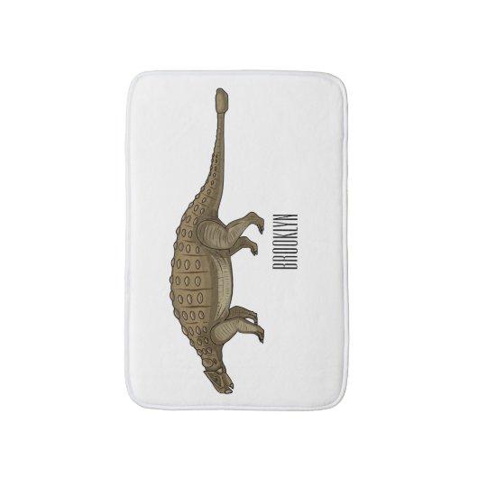 Tapis De Bain Illustration d'Ankylosaurus (Devant (Vertical))